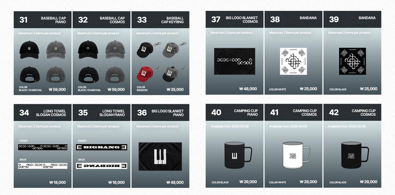 (PRE-ORDER) BIGBANG - PREQUEL EXHIBITION COSMOS BIGBANG 20TH ANNIVERSARY MEDIA EXHIBITION OFFICAL MD