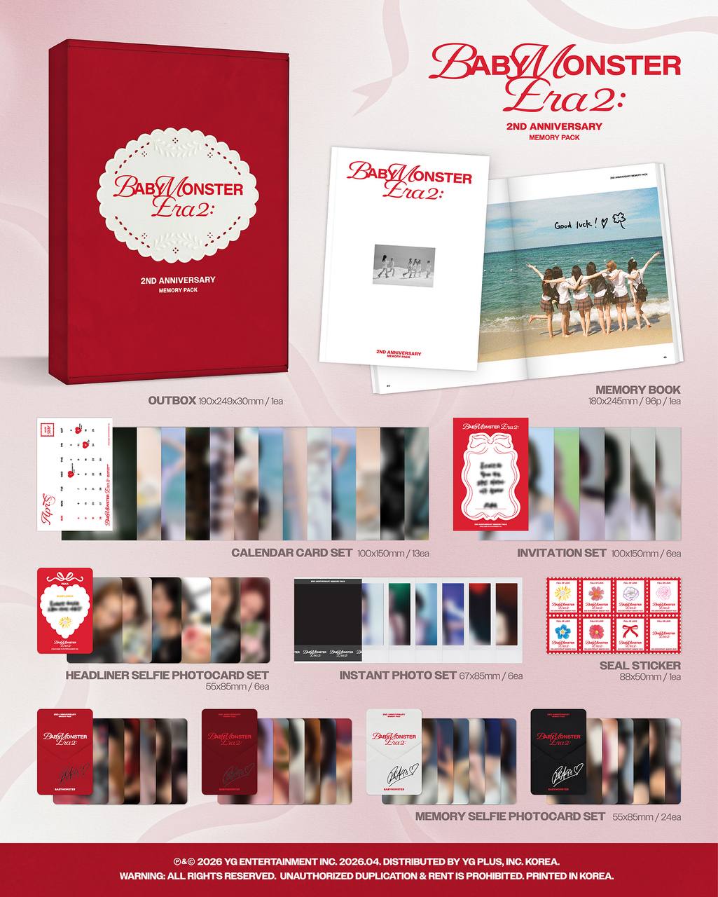 (PRE-ORDER) BABYMONSTER - ERA II | BABYMONSTER 2nd Anniversary Memory Pack
