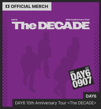 (PRE-ORDER) DAY6 - 10th Anniversary Tour [The DECADE] in DAEGU OFFICIAL MD