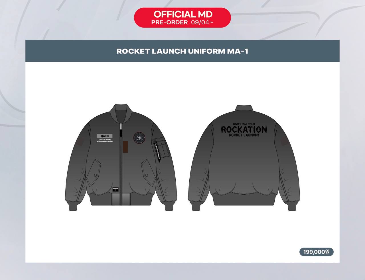 (PRE-ORDER) QWER - 2nd TOUR [ROCKATION : ROCKET LAUNCH!!] IN SEOUL OFFICIAL MD