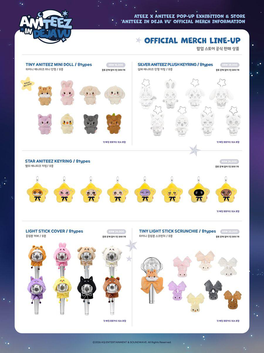 (PRE-ORDER) ATEEZ - [ANITEEZ IN Deja Vu] Pop Up Store Official MD