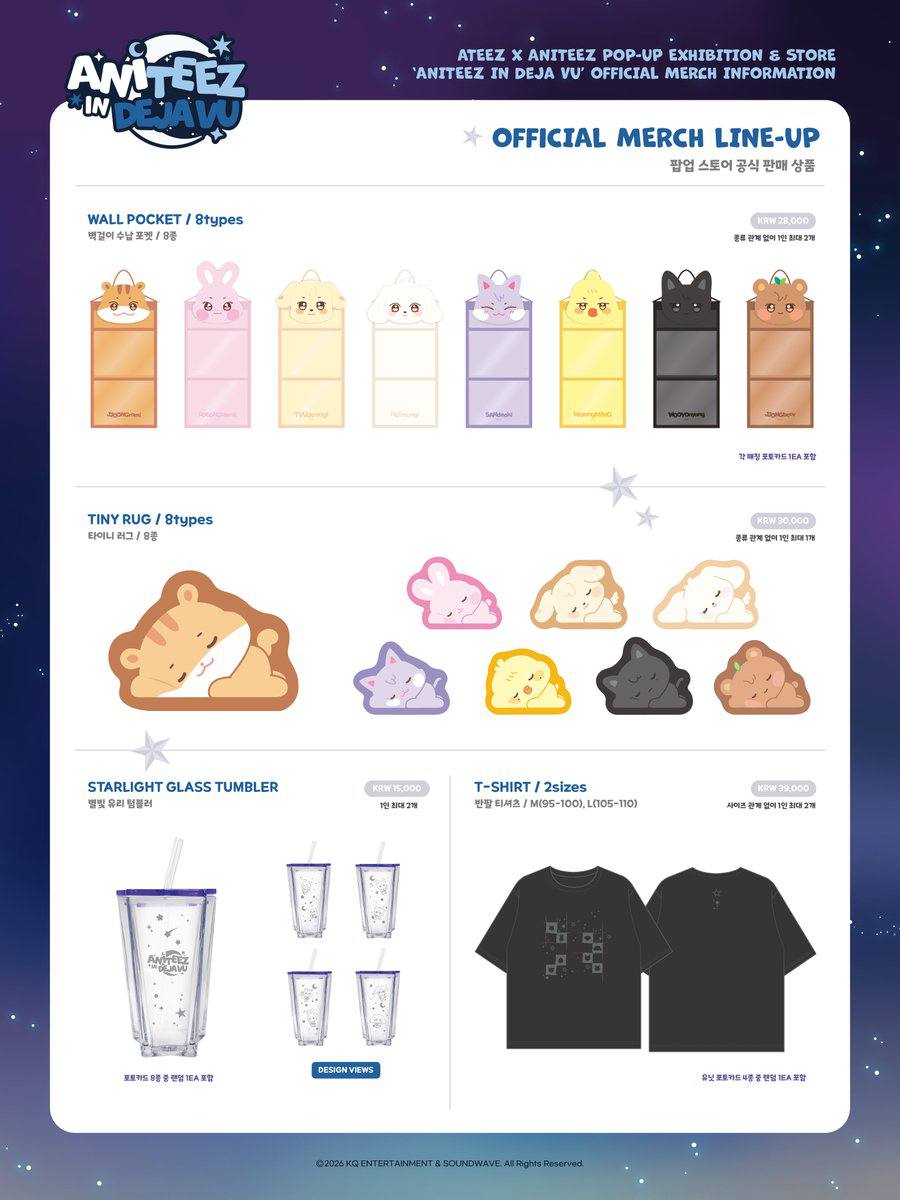 (PRE-ORDER) ATEEZ - [ANITEEZ IN Deja Vu] Pop Up Store Official MD