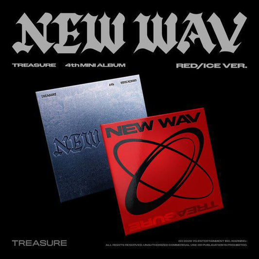 (PRE-ORDER) TREASURE - 4th MINI ALBUM [NEW WAV] (Red/Ice ver.)