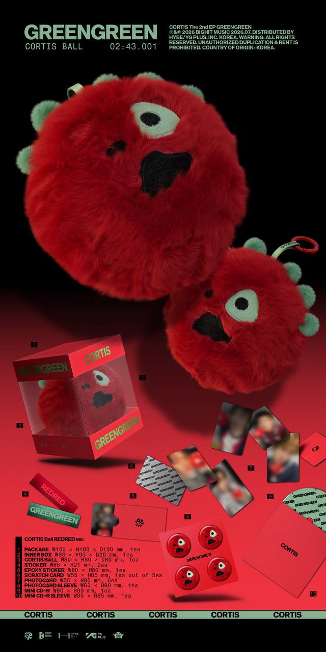 (PRE-ORDER) CORTIS - 2nd EP Album [GreenGreen] (Cortis Ball ver.)