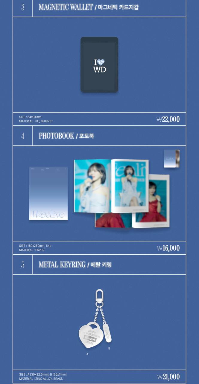 (PRE-ORDER) RED VELVET WENDY - 1st World Tour [W:EALIVE] Encore Official MD