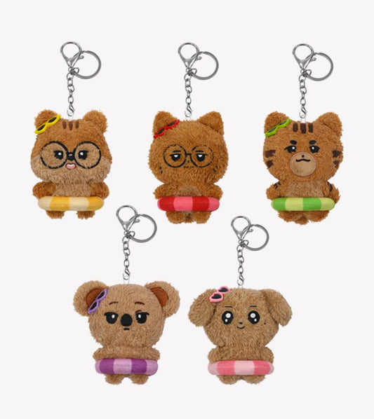 (PRE-ORDER) T1 - [Animal Friends] Tanned Plush Keyring