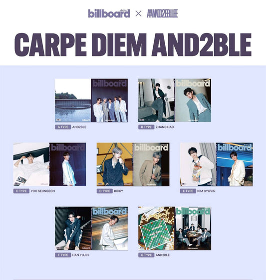 (PRE-ORDER) AND2BLE - BILLBOARD KOREA ARTIST MAGAZINE