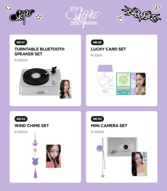 (PRE-ORDER) AESPA - 5TH ANNIVERSARY Official MD