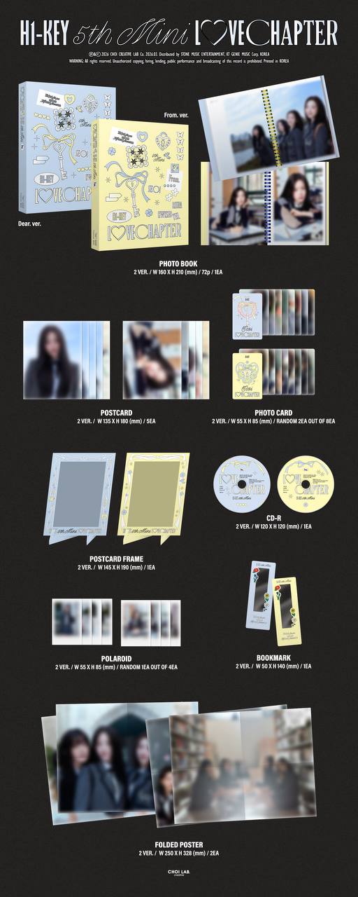 (PRE-ORDER) H1-Key - 5th Mini Album [LOVECHAPTER]