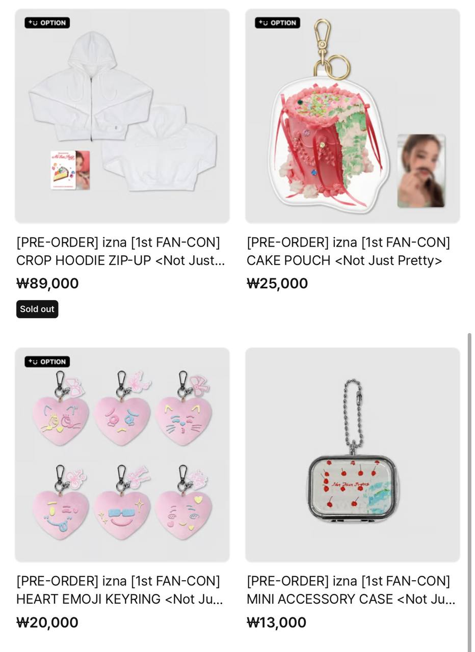 (PRE-ORDER) izna- 2025 izna 1st FAN-CON [Not Just Pretty] OFFICIAL MD