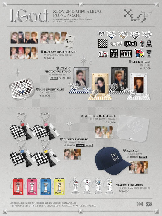 (PRE-ORDER) XLOV - [I GOD] Pop Up Cafe Official MD