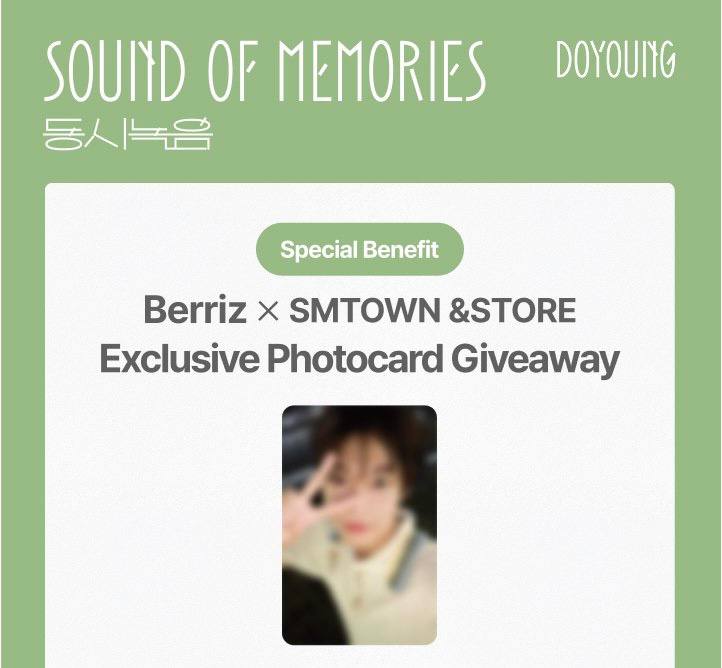 (PRE-ORDER) NCT DOYOUNG - [Sound Of Memories]