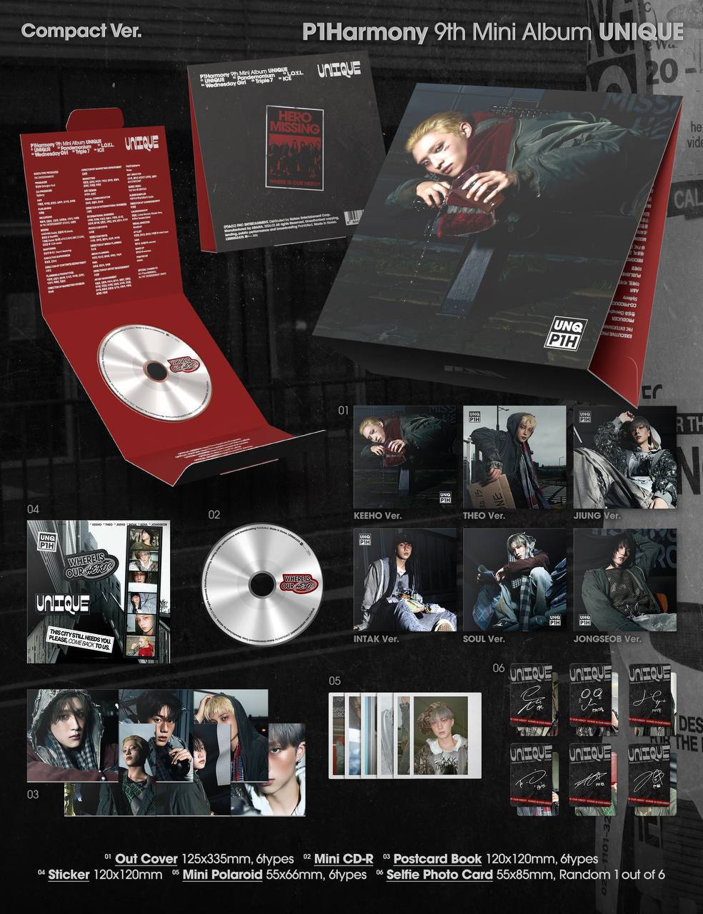 (PRE-ORDER) P1Harmony - 9th Mini Album [UNIQUE] (Compact ver.)