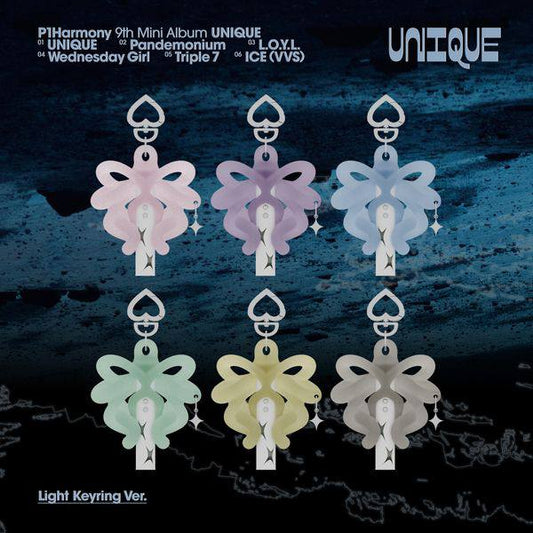 (PRE-ORDER) P1Harmony - 9th Mini Album [UNIQUE] (Light Keyring ver.)