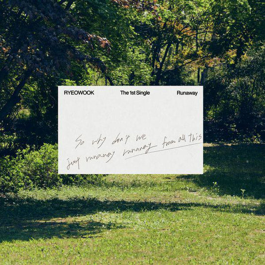 (PRE-ORDER) SUPER JUNIOR RYEOWOOK - 1st Single Album [Runaway](Digipack ver.)