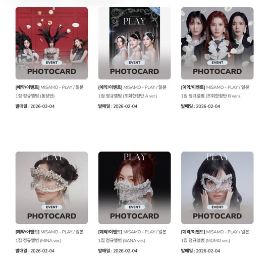 (PRE-ORDER) TWICE MISAMO - JAPAN 1st ALBUM [PLAY]