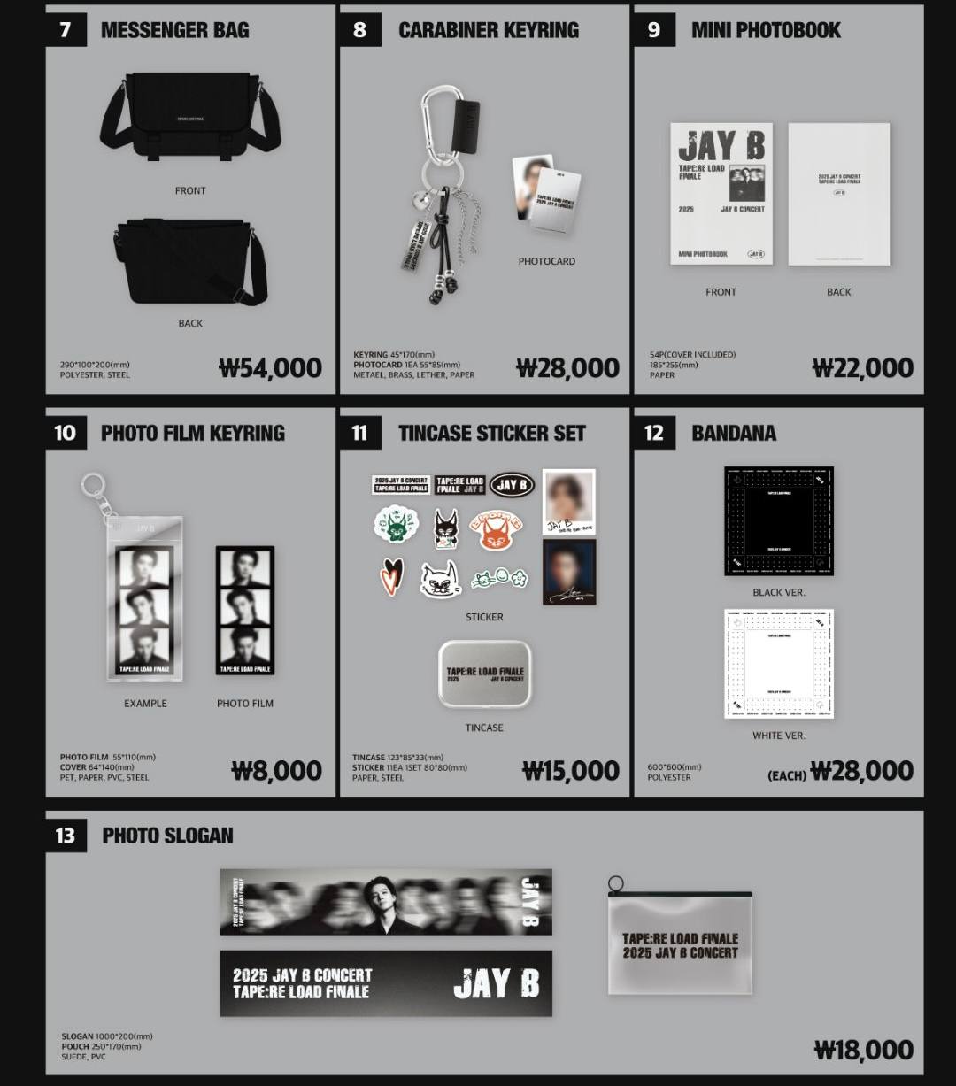 (PRE-ORDER) GOT7 JAY B - CONCERT [TAPE:RE LOAD FINALE] IN SEOUL OFFICIAL MD