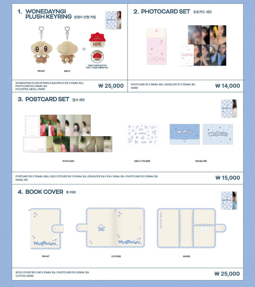 (PRE-ORDER) KIM JI WON - 2026 Fanmeeting [WONEDERLAND] Official MD