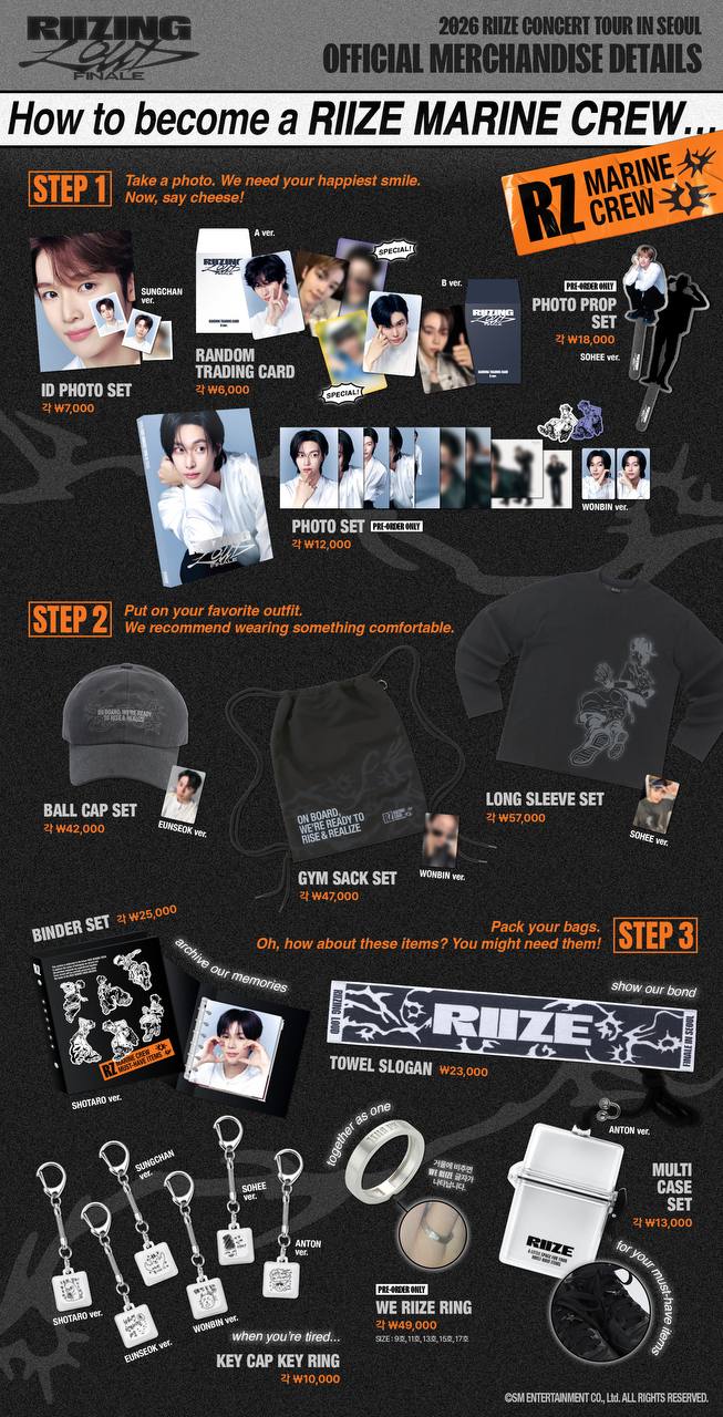 (PRE-ORDER) RIIZE - 2026 CONCERT TOUR [RIIZING LOUD] FINALE IN SEOUL OFFICIAL MD