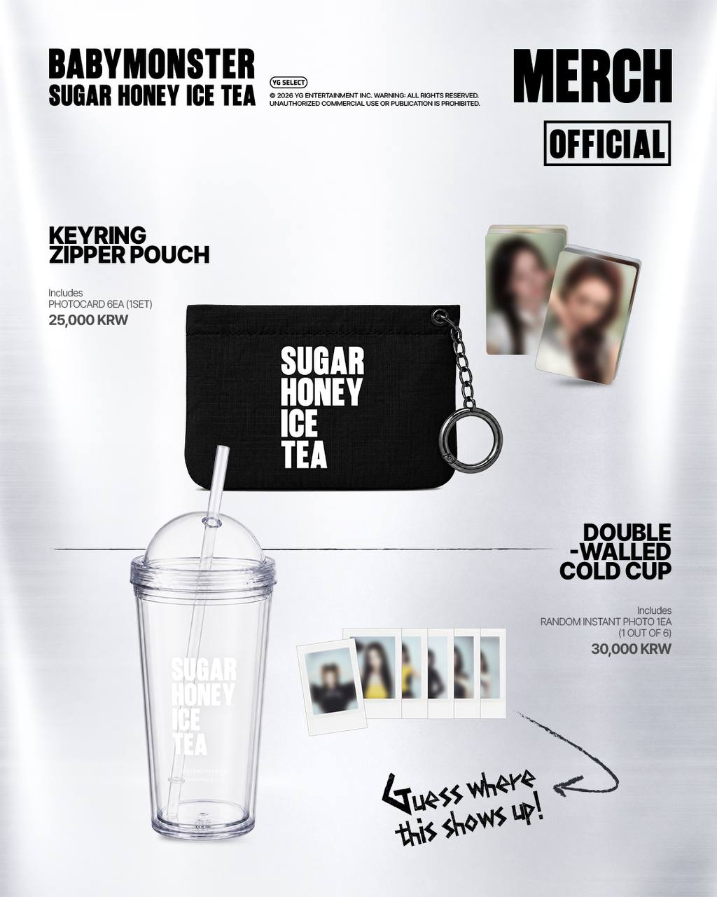 (PRE-ORDER) BABYMONSTER - [Sugar Honey Ice Tea] Official MD