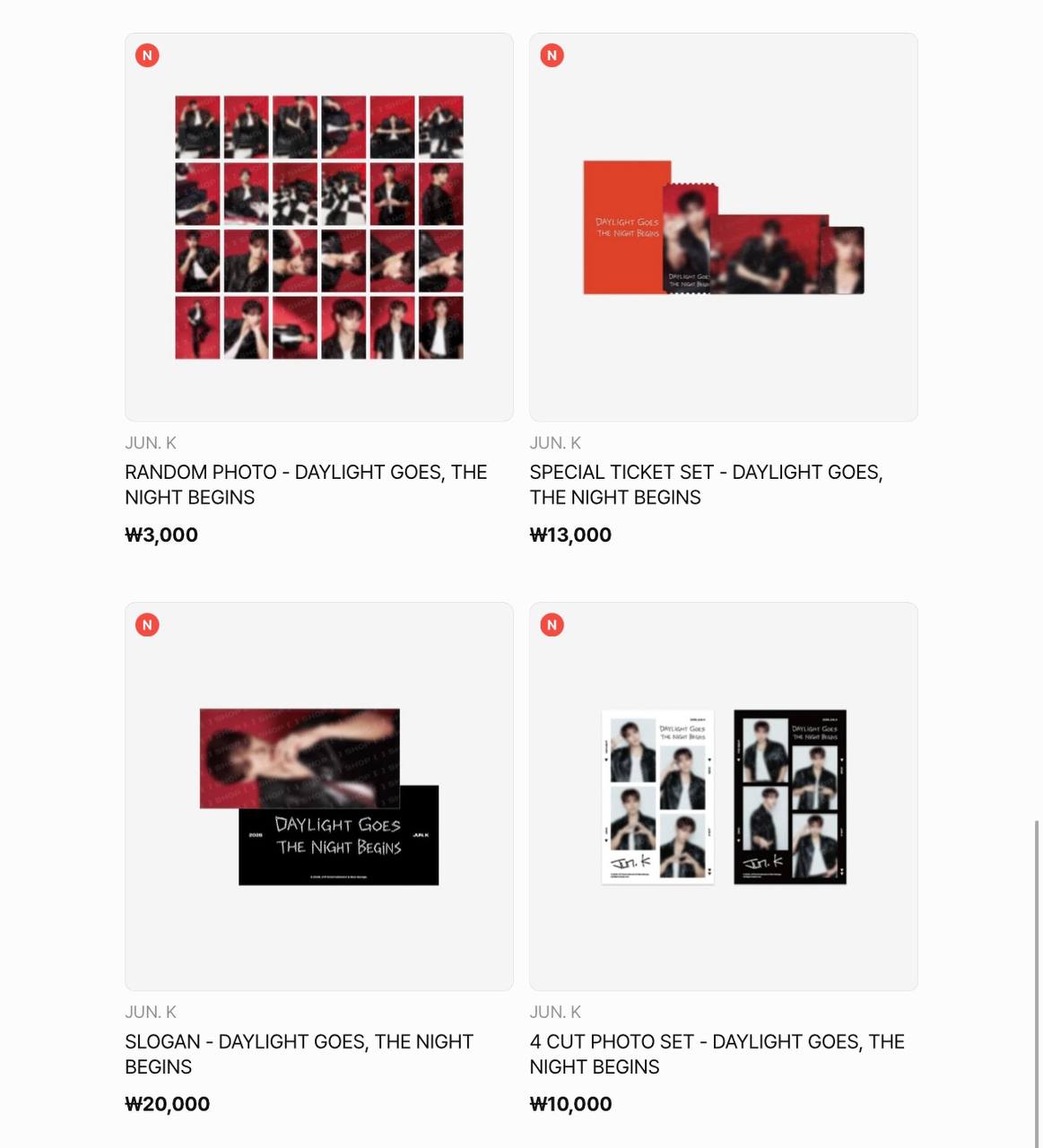 (PRE-ORDER) 2PM JUN. K - [DAYLIGHT GOES, THE NIGHT BEGINS] Official MD