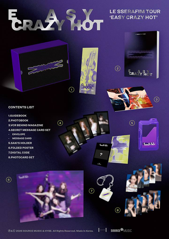 (PRE-ORDER) LE SSERAFIM -TOUR [EASY CRAZY HOT] ENCORE IN SEOUL DC