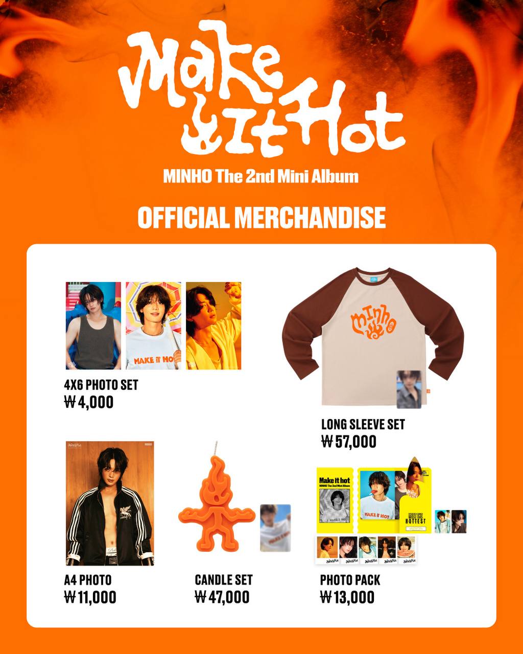(PRE-ORDER) SHINee MINHO - [Make It Hot] Official MD