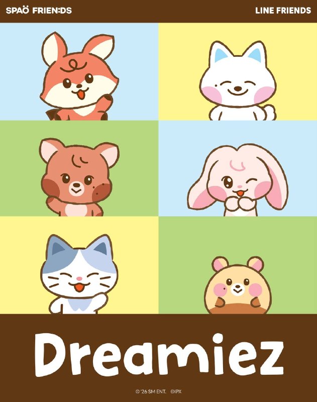 (PRE-ORDER) NCT DREAM - SPAO X LINE FRIENDS Dreamiez Collection