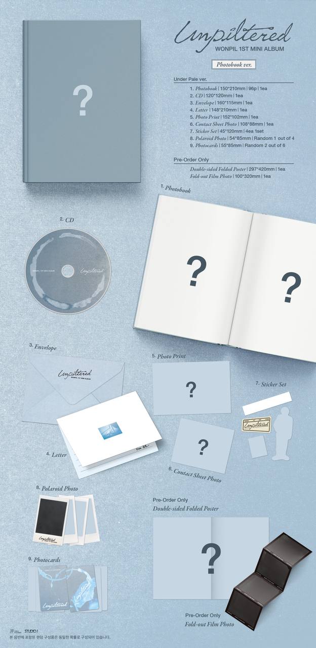 (PRE-ORDER) DAY6 WONPIL - 1st Mini Album [Unpiltered] (Photobook ver.)