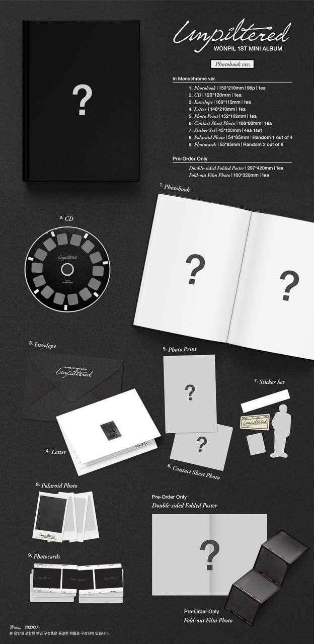 (PRE-ORDER) DAY6 WONPIL - 1st Mini Album [Unpiltered] (Photobook ver.)