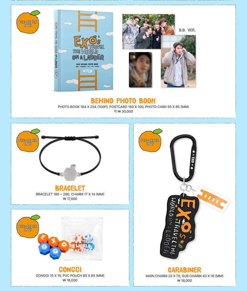 (PRE-ORDER) EXO - [Travel The World On A Ladder] Official MD
