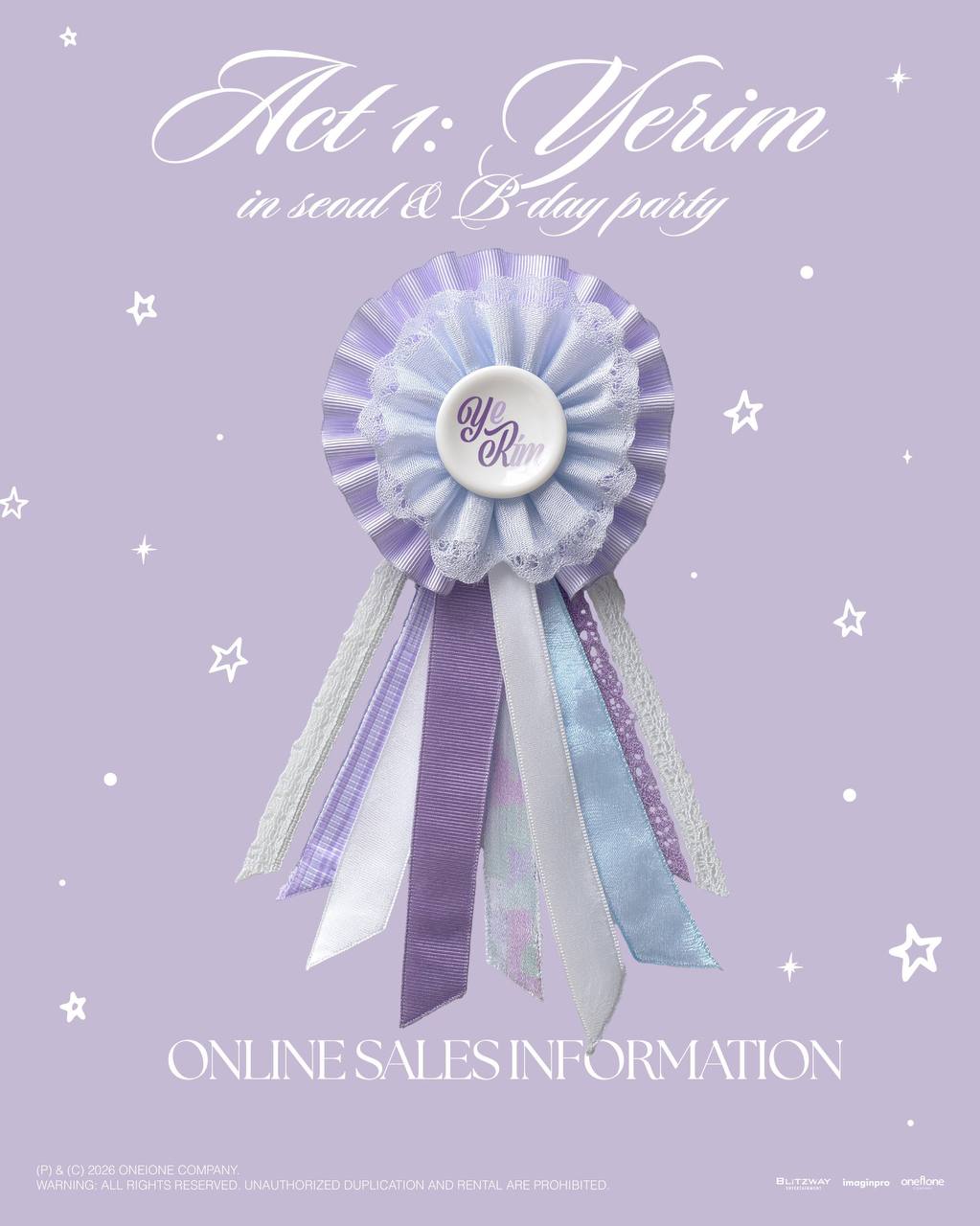 (PRE-ORDER) RED VELVET YERI - [ACT 1: YERIM] in seoul & B-day party OFFICIAL MD