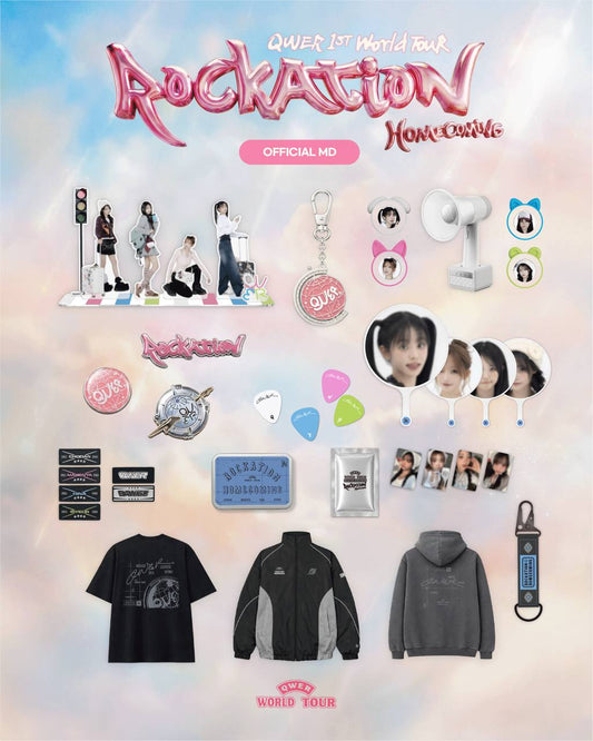 (PRE-ORDER) QWER - 1st World Tour Encore In Seoul [ROCKNATION : HOMECOMING] Official MD
