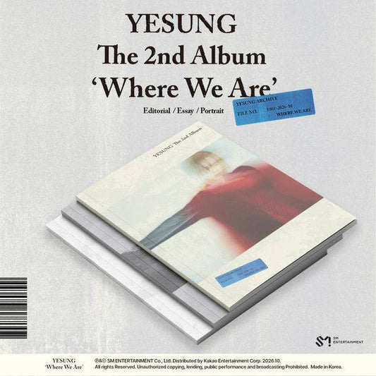 (PRE-ORDER) SUPER JUNIOR YESUNG - 2nd Album [Where We Are] (Photobook ver.)