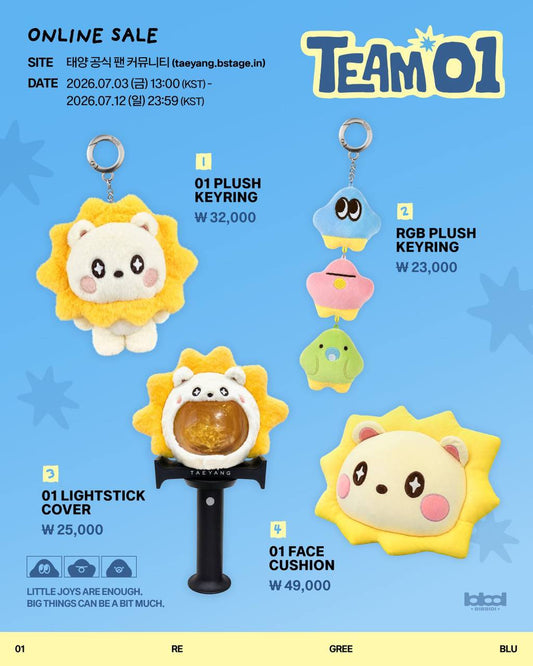 (PRE-ORDER) BIGBANG TAEYANG - [TEAM01] OFFICIAL MD