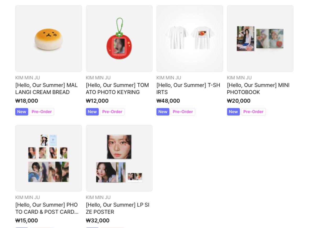 (PRE-ORDER) KIM MINJU - [Hello, Our Summer] Official MD