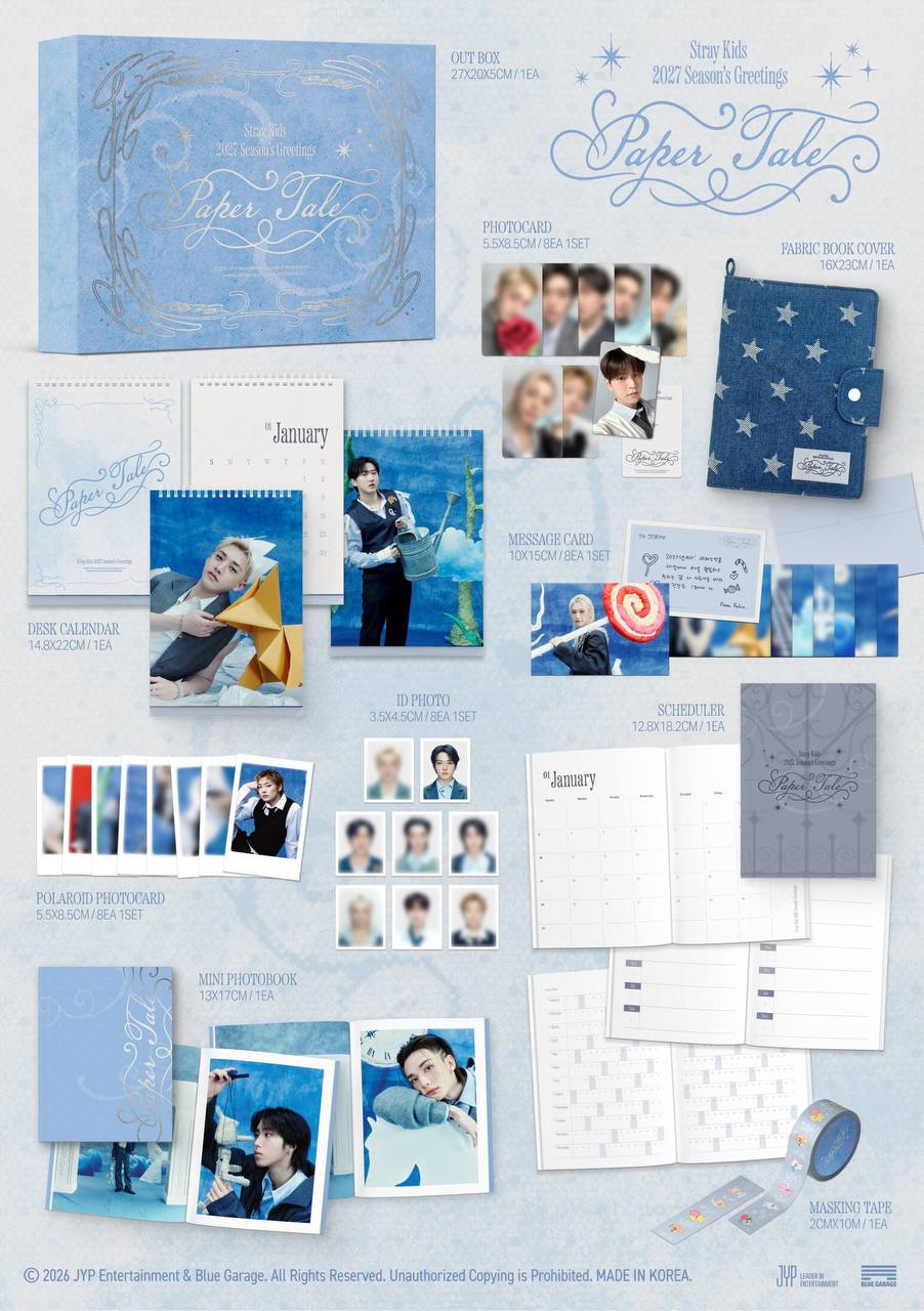 (PRE-ORDER) STRAY KIDS - 2027 SEASON’S GREETINGS [Paper Tale]