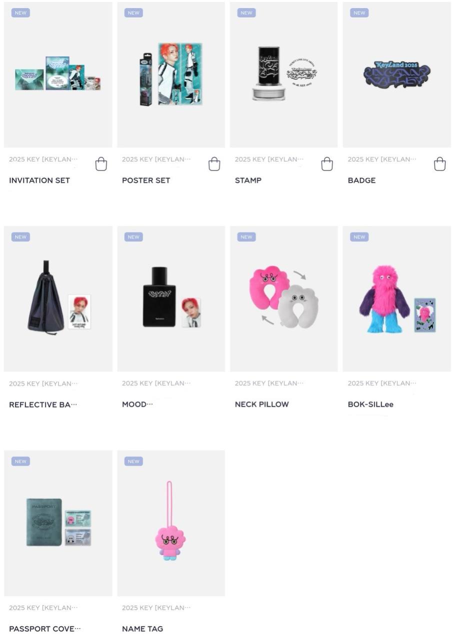 (PRE-ORDER) SHINee Key - [2025 KEYLAND: Uncanny Valley] Official MD