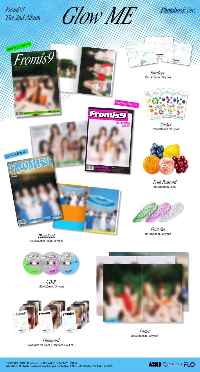 (PRE-ORDER) Fromis_9 - 2nd Album [Glow ME] (Photobook ver.)