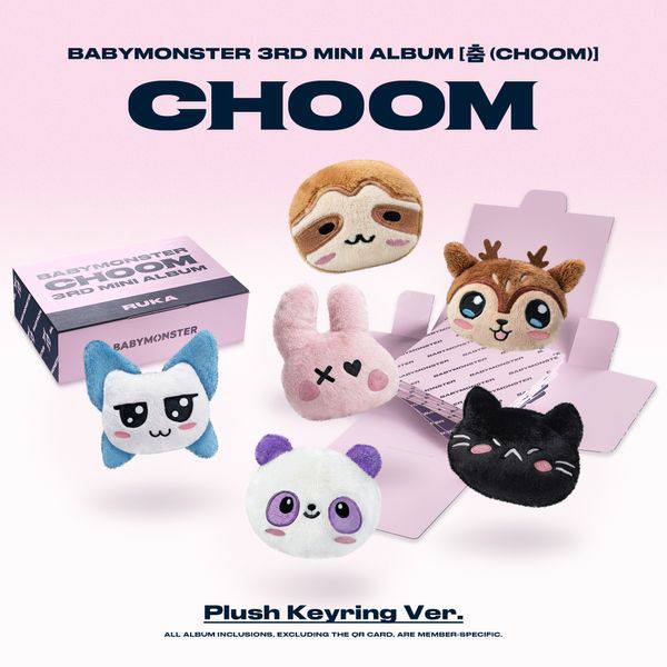 (PRE-ORDER) BABYMONSTER - 3rd Mini Album [CHOOOM] (Plush Keyring ver.)