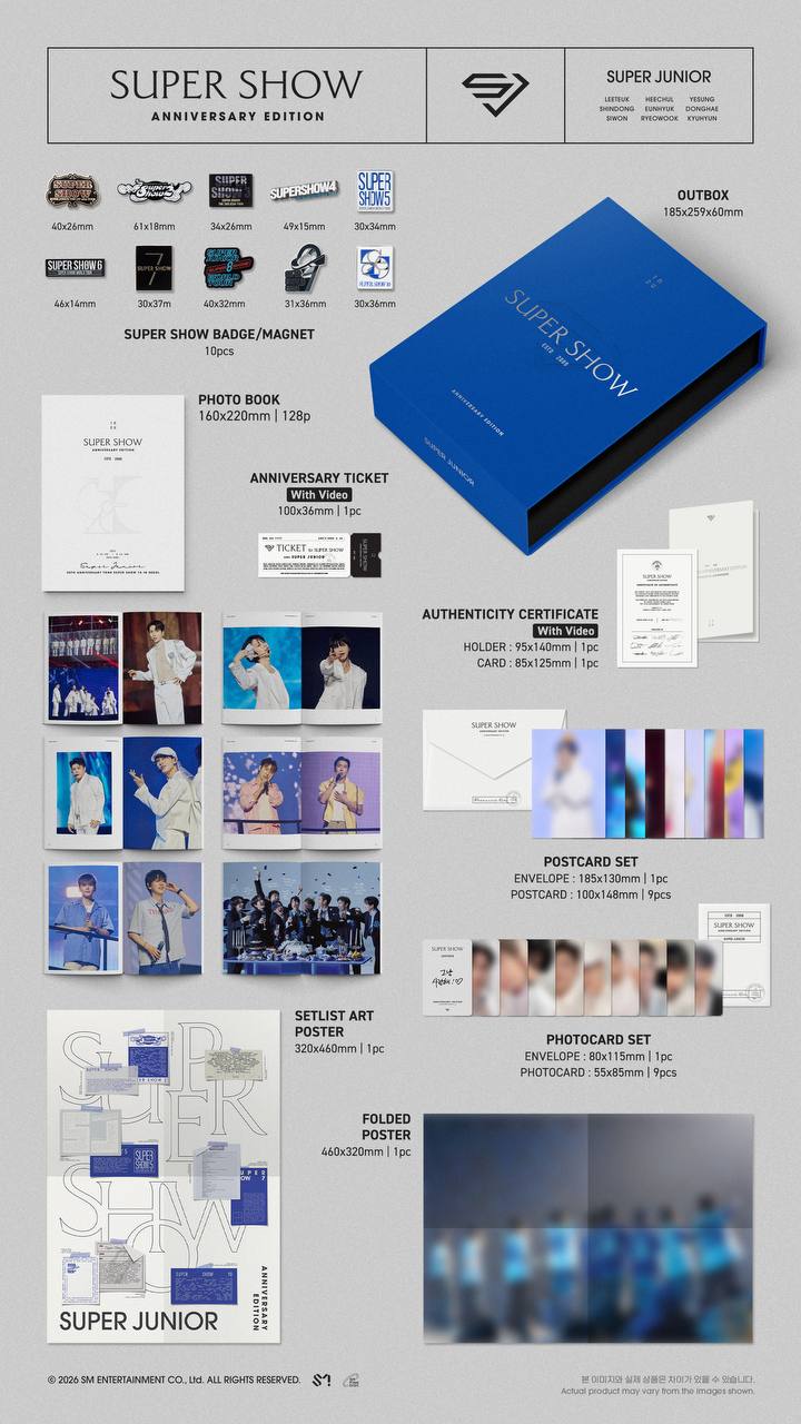 (PRE-ORDER) SUPER JUNIOR - [SUPER SHOW Anniversary Edition] (Digital Code)