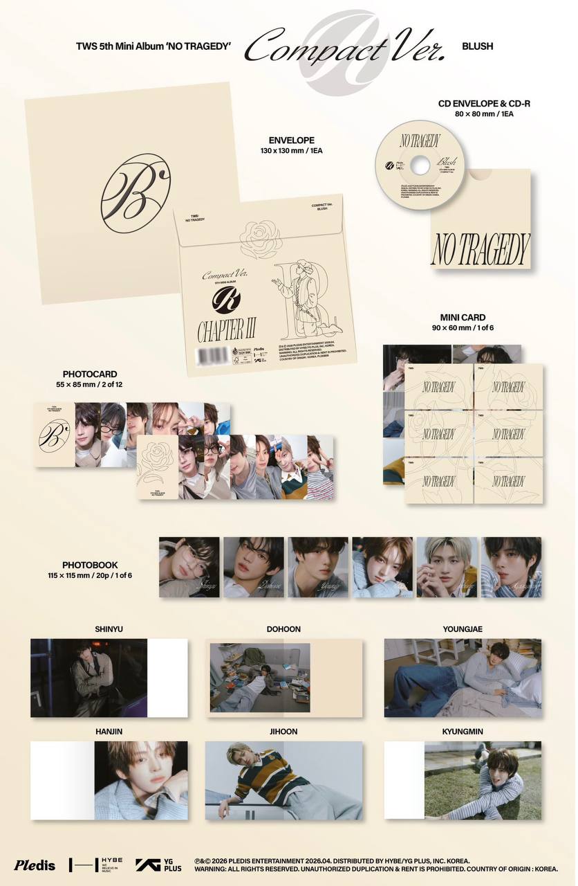 (PRE-ORDER) TWS - 5th Mini Album [No Tragedy] (Compact ver.)
