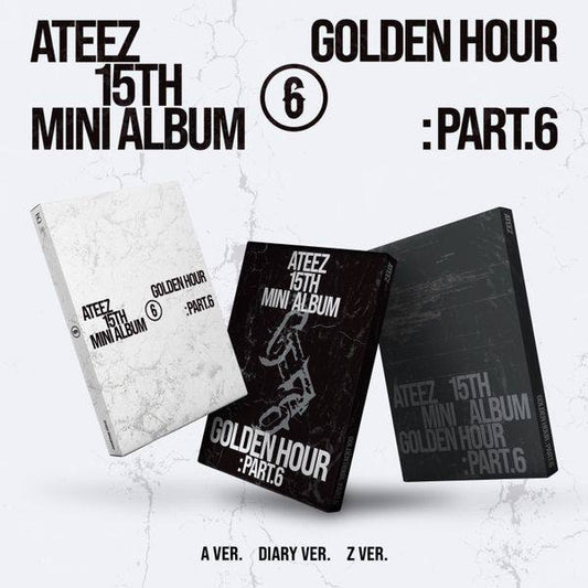 (PRE-ORDER) ATEEZ - 15TH MINI ALBUM [GOLDEN HOUR : Part.6] (A / Diary / Z ver.)