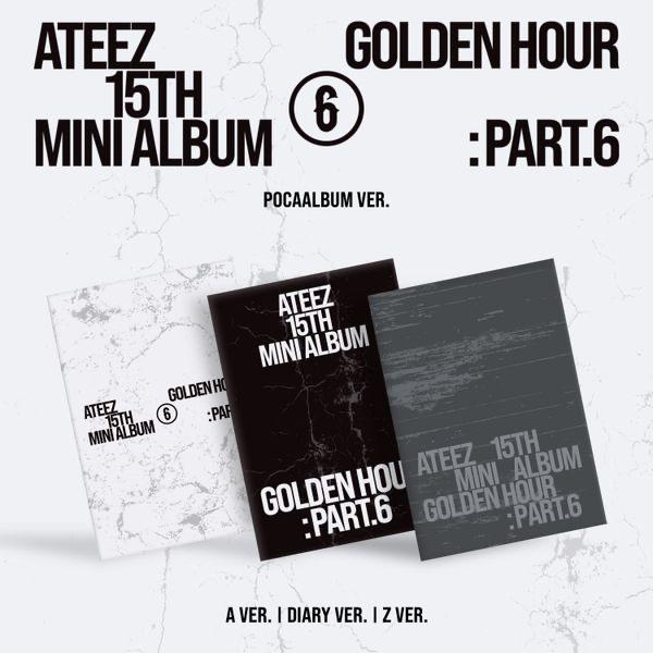(PRE-ORDER) ATEEZ - 15TH MINI ALBUM [GOLDEN HOUR : Part.6] (Pocaalbum ver.)