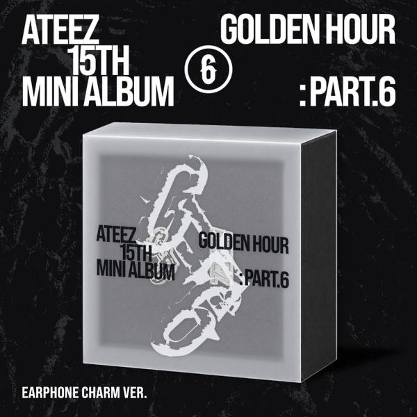 (PRE-ORDER) ATEEZ - 15TH MINI ALBUM [GOLDEN HOUR : Part.6] (Earphone Charm ver.)