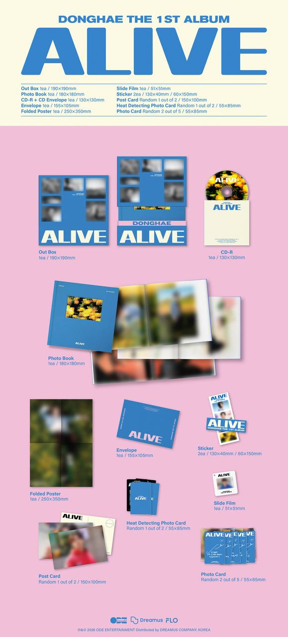 (PRE-ORDER) SUPER JUNIOR DONGHAE - 1st Album [ALIVE] (Photobook ver.)