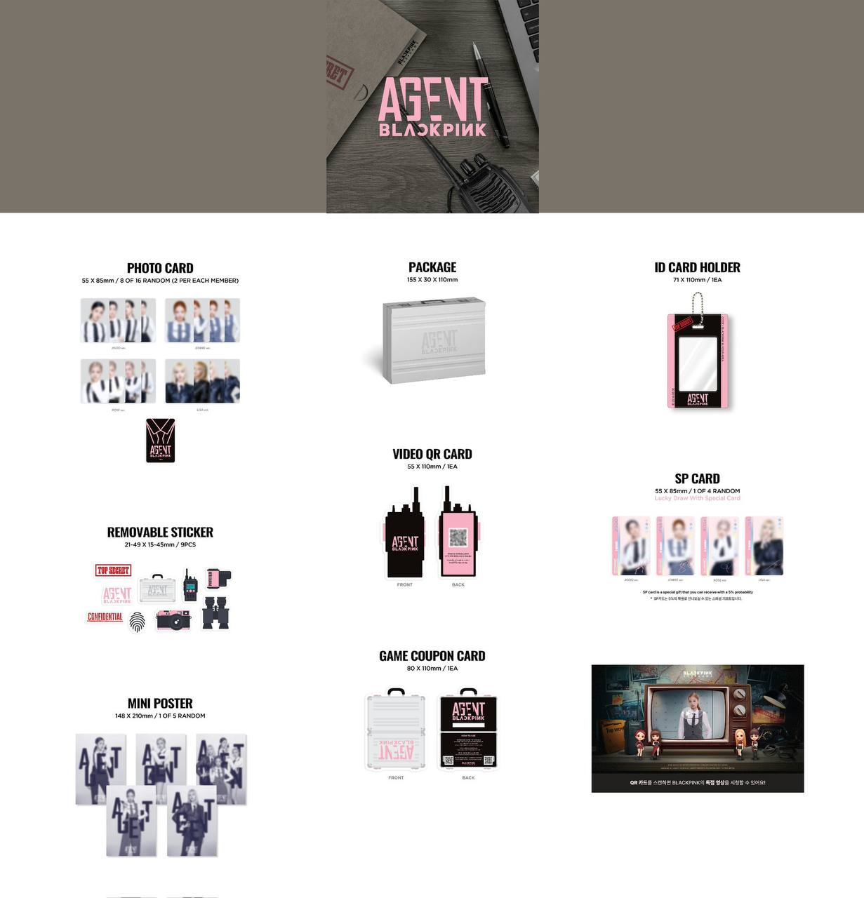 (PRE-ORDER) BLACKPINK - THE GAME Coupon Card Collection [AGENT BLACKPINK]