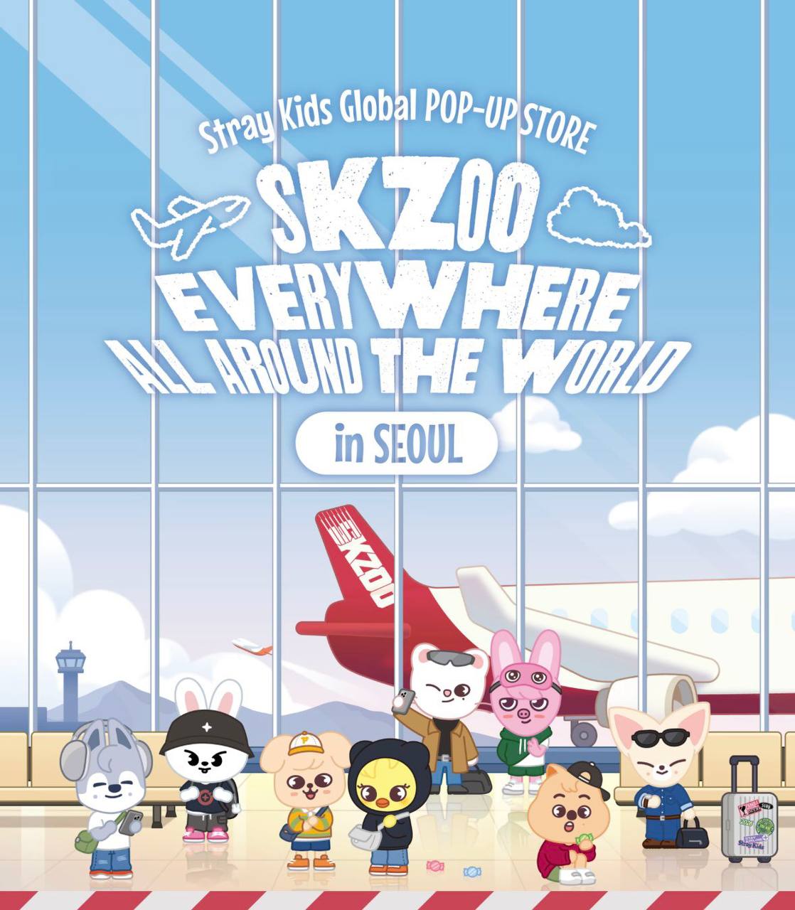 (PRE-ORDER) Stray Kids - Global Pop Up [SKZOO EVERYWHERE ALL AROUND THE WORLD in SEOUL] Official MD