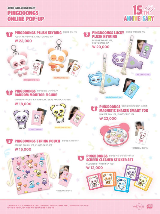 (PRE-ORDER) APINK - [15TH ANNIVERSARY PINGDOONGS] Online Pop Up Official MD