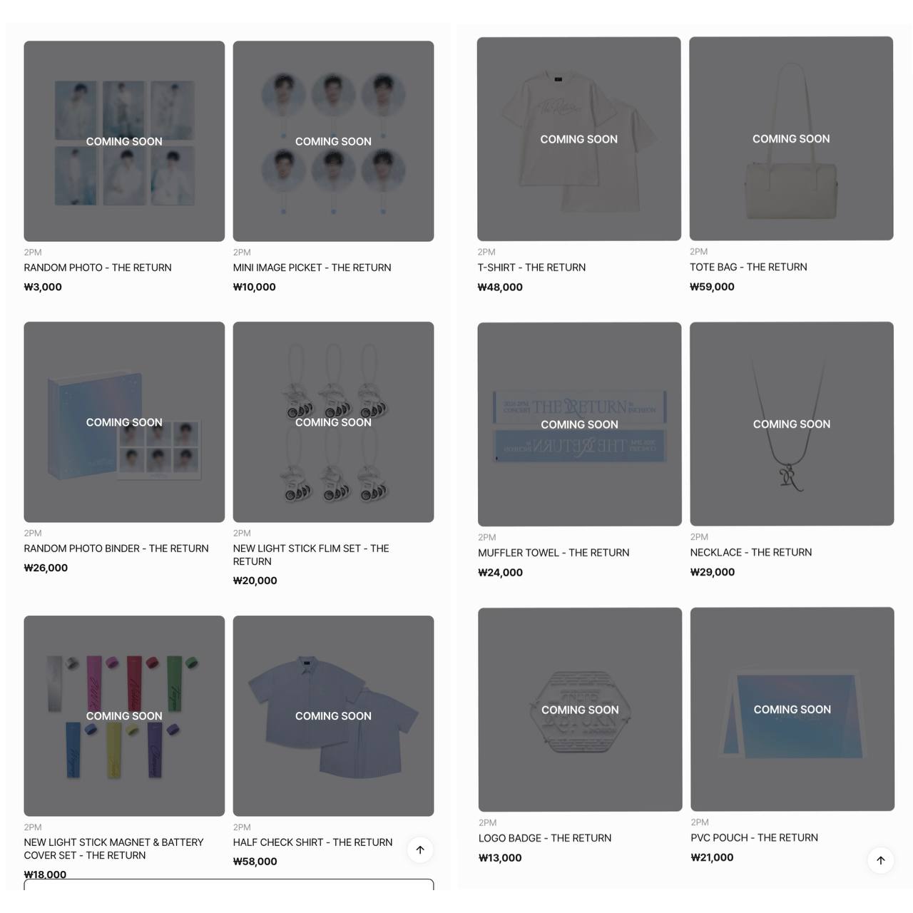 (PRE-ORDER) 2PM - 2026 Concert [THE RETURN] in INCHEON Official MD